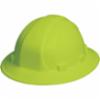 Omega II Full Brim Hard Hat Rat. Susp, Hi-Vis Lime