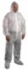 Polypropylene Coverall w/ Hood & Boot, White, LG