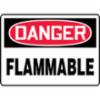 Accuform® Contractor Preferred Signs, "Danger Flammable", Contractor Preferred Plastic, 10" x 14"