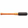 Klein® Insulated Hollow-Shaft Nut Driver, 1000V Rated, 1/2" Hex Size, 6" Length