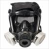 MSA Advantage 4200 Twin-Port Respirator, w/ Net Head Harness, Hycar, LG