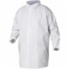 Kleenguard A40 Lab Coat, Elastic Wrists, No Pockets, White, MD, 30 per Case