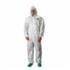 Lakeland ChemMax® 2 Coverall w/ Hood, Elastic Wrists & Ankles, Bound Seams, White, MD, 12/cs