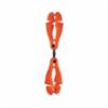 Ergodyne Squids® 3420 Swiveling Glove Clip Holder, Dual Clips, Orange