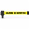 Banner Stakes PLUS Wall Mount System, Yellow "Caution-Do Not Enter" Banner