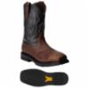 Ariat Rigtek™ 11" Pull-On H20 Wide Square Composite Toe EH Rated Wellington Work Boot, Waterproof, Brown, Men's, SZ 10