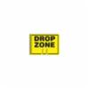 " DROP ZONE" JBC Cone Topper Sign, Dbl Sided, 13" x 11"