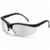 Klondike® Indoor/Outdoor Clear Mirror Lens, Black Frame, Anti-Fog Lens Safety Glasses