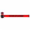 Banner Stakes 15' Magnetic Wall Mount, Red "Do Not Enter - Arc Flash Boundary" Banner, With Light