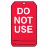 Accuform® Safety Tag, Do Not Use, Cardstock, 25/Pkg