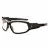 Skullerz® Loki Clear Anti-Fog Lens, Black Frame Safety Glasses