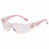 PIP® Eva® Petite Rimless Safety Glasses w/ Clear/Pink Temple, Pink Lens and Anti-Scratch Coating<br />
