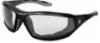 RP2 Series Black Safety Glasses with Clear, Anti-Fog Coated Lenses