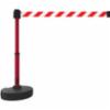 Banner Stakes PLUS Barrier Set, Red/White Diagonal Stripes Banner