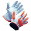 DiVal deluxe goat leather fleece lined TPR glove, MD