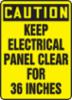 "KEEP ELCTRIC PANEL AREA-" 14" X 10", Plastic Sign