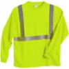 Lightweight Class 2 Long Sleeve T-Shirt w/ Chest Pocket, Hi-Viz Yellow/Lime, 2XL