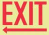 "EXIT " Lumi-Glow Flex Sign with Arrow Left, 10" x 14"