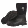 MUCK Chore Waterproof Plain Toe Work Boot, 12" Height, Black, size 10
