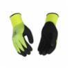 Hydroflector™ Waterproof Hi Viz Green Lined Thermal Knit Shell & Double-Coated Latex Glove, MD