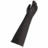 MAPA Trident™ 23" Rubber Glove, Black, Size 9