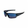 Crossfire Cumulus Blue Mirror Lens, Black Matte Frame Safety Glasses