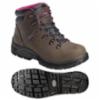 Avenger® Steel Toe WP Work Boot, 6", Brown/Pink, Women's, 7.5M