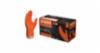 Ammex Gloveworks Nitrile Gloves, 8 mil, Orange, MD, 100/Box, 10 Boxes/Case