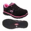 Skechers Synergy-Sandlot Alloy Toe Sneaker, Black/Pink, Women's, SZ  7