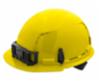 Milwaukee Bolt Front Brim Hard Hat, 4 Point Ratcheting, Yellow with CMP Logo