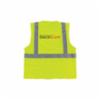 PIP® Class 2 Polyester Mesh Safety Vest, Zipper Closure, 2 Pockets, Hi Viz Lime Yellow, 4XL, Electricom Logo