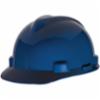 MSA Standard V-Gard® Type I Slotted Hard Hat w/ 4pt Staz-On® Pinlock Suspension, Blue