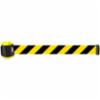 Banner Stakes 15' Magnetic Wall Mount, Yellow/Black Diagonal Stripe Banner