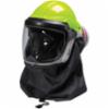 Pureflo ESM Respirator w/ Hard Hat, HE Filter & Liftable Visor, Hi-Viz Green