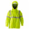 Nasco ArcLite™ Class 3 FR Rain Jacket w/ Hood, 7.2 cal/cm2, Fluorescent Lime Yellow, SM