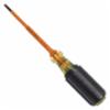 Klein® Insulated 1/8" Cabinet Tip Screwdriver w/ 4" Shank Length, 1000V Rated, 7-3/4" Length