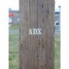 Electromark embossed Aluminum 1.5" Roman pole marker, "-",