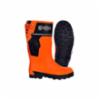 Viking Wear chainsaw boots, rubber, orange, SZ 6
