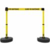 Banner Stakes PLUS Barrier Set X2, Yellow "Closed for Maintenance" Banner