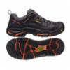 Keen Baddock Low Steel Toe Work Sneaker, Black/Orange, Men's, D10