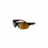 DiVal Di-Vision Safety Glasses, Black/Red Frame, Red Mirror Lens
