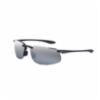 Crossfire Silver Mirror Polarized Lens, Crystal Black Frame