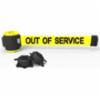 Banner Stakes 30' Magnetic Wall Mount, Yellow "Out of Service" Banner