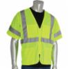 PIP Class 3 value mesh safety vest, 4 pocket, Hi Viz lime, SM