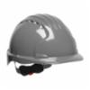 Evolution® Deluxe Standard Brim Type I Hard Hat w/6-Point Polyester Suspension & Wheel Ratchet Adjustment, Gray