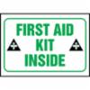 Accuform® Safety Labels, First Aid Kit Inside, 3 1/2" x 5"