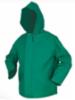 MCR Dominator™ Series .42mm PVC Jacket with Attached Hood and Zipper Front, Green, SM