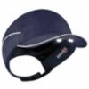 Skullerz 8965 Bump Cap Hat with LED Lights, Short Brim, Navy