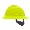 MSA V-Gard® C1™ Heat Stress Full Brim Hard Hat, Non-Vented, Hi Viz Yellow Green