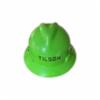 MSA V-Gard Slotted Full-Brim Hat, Bright Lime Green, W/Fas-Trac III Suspension w/ Tilson logos<br />
